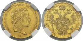 Autriche
 Ferdinand Ier (1835-1848) 
 1 ducat or - 1848 A Vienne.
 Superbe à FDC - NGC MS 62
 200 / 300