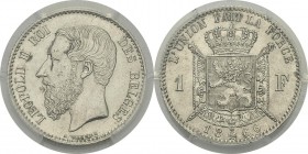 Belgique
 Léopold II (1865-1909)
 1 franc - 1866 
 D’une rare qualité.
 Superbe à FDC - PCGS MS 62
 100 / 200