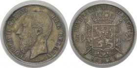Belgique
 Léopold II (1865-1909)
 50 centimes « flamand » - 1898
 Exemplaire de la collection de Monsieur le Chanoine Léon MATAGNE.
 Pratiquement ...