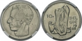 Belgique
 Baudouin Ier (1951-1993)
 Epreuve en nickel du 10 francs Baudoin grosse tête - 1968
 Projet de Elstrøm.
 D’une insigne rareté - Unique ?...