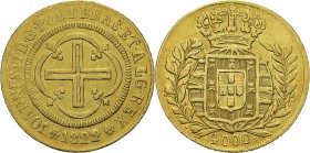 Brésil
 Jean VI (1816-1822)
 4000 reis or - 1822/1 R Rio. 
 Superbe
 700 / 900