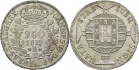 Brésil
 Jean VI (1816-1822)
 960 reis - 1819 R Rio. Magnifique exemplaire. Pratiquement FDC
 150 / 250