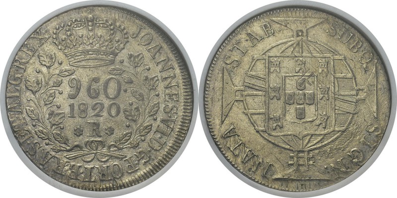 Brésil
 Jean VI (1816-1822)
 960 reis - 1820 R Rio. Magnifique exemplaire. Pra...