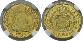 Colombie
 Charles IV (1788-1808)
 1 escudo or au buste de Charles III - 1789/8 SF P Popayan.
 Exemplaire de la collection Caballero de las Yndias. ...