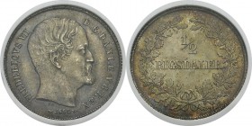 Danemark
 Frédéric VII (1848-1863)
 1/2 rigsdaler - 1854 VS Copenhague. 
 Qualité exceptionnelle.
 FDC - NGC MS 65
 100 / 200