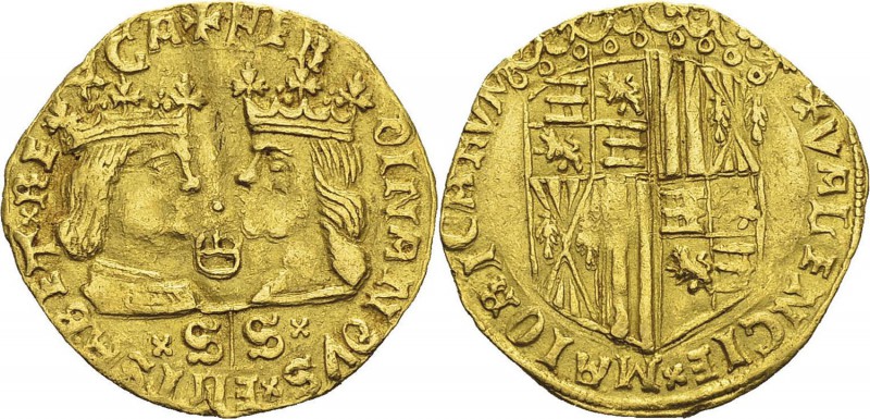 Espagne
 Ferdinand Ier et Isabelle (1474-1504) 
 1 ducat or - Non daté Valence...