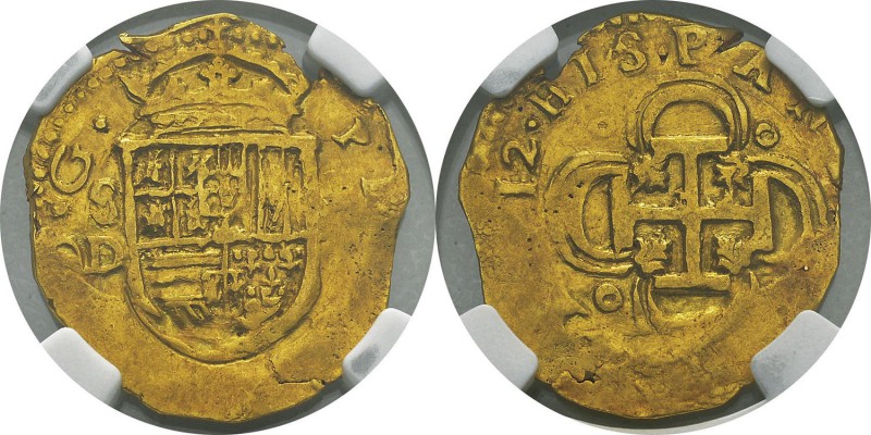 Espagne
 Philippe III (1598-1621)
 2 escudos or - 1612 S D Séville. S et D à g...