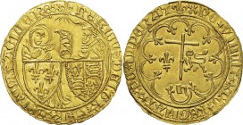 France
 Henri VI (1422-1453)
 Salut d’or - 2ème émission (6 septembre 1423) Saint-Lô (Fleur de lys).
 Rare dans cette qualité. Superbe à FDC - NGC ...