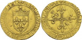 France
 François Ier (1515-1547)
 Ecu d’or au soleil - 2ème type - 1ème émission (23 janvier 1515) - Point 18ème Paris.
 Type rare - petites rayure...