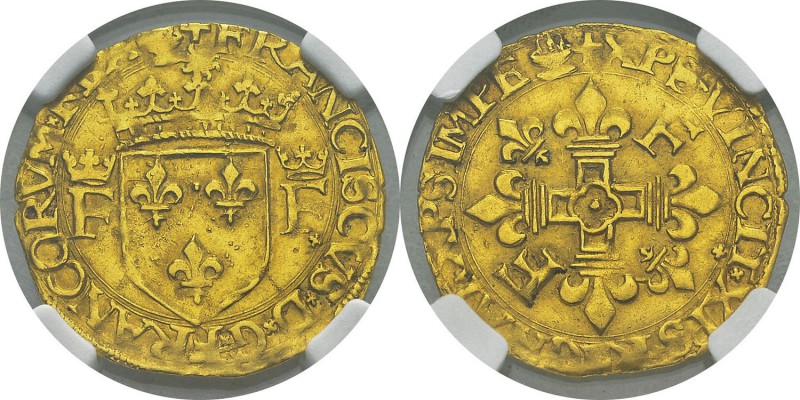 France
 François Ier (1515-1547)
 Ecu d’or au soleil type de La Rochelle - 7ém...