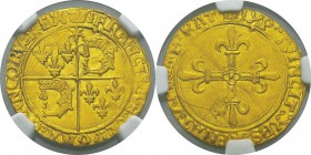 France
 François Ier (1515-1547)
 Ecu d’or au soleil du Dauphiné - 1er type - Point 1er Crémieu.
 Nettoyé.
 Superbe - NGC AU Details hairlines
 6...