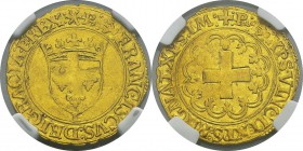 France
 François Ier (1515-1547)
 Ecu d’or à la croisette - 1er type - (19 mars 1541) L Bayonne.
 TTB à Superbe - NGC XF 40
 600 / 800
