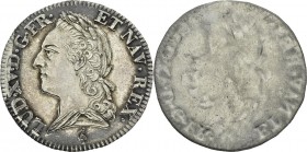 France
 Louis XV (1715-1774)
 Epreuve en étain argenté du 1/2 écu à la vieille tête - Non daté héron Paris.
 Unique - Exemplaire de la collection L...