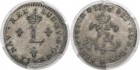 France
 Louis XV (1715-1774)
 Double sol de billon ou sou marqué - 1756 BB Strasbourg.
 Superbe - PCGS AU 58
 100 / 200