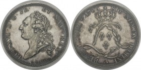 France
 Louis XVI (1774-1792)
 Epreuve en argent sur flan bruni de l’écu de Calonne - 1786 A Paris.
 Tranche à 3 viroles - Frappe postérieure. 
 F...