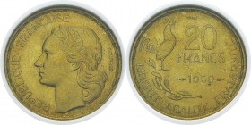 France
 IVème République (1947-1959) 
 Essai du 20 francs Guiraud - 1950 
 Rare - 1700 exemplaires.
 FDC Exceptionnel - NGC MS 66
 80 / 120