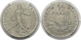 France
 Vème République (1959 à nos jours)
 Pré-série du 1/2 franc Semeuse - 1964 - 20mm. 
 Sans le mot essai.
 Beaucoup plus rare que le 19,5 et ...