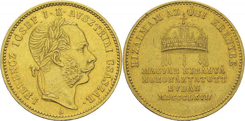 Hongrie
 François-Joseph (1848-1916)
 2 ducats or (module) du couronnement - 1...