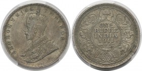 Inde
 Georges V (1910-1936)
 1 roupie - 1er type - 1911 Calcutta. 
 Seule année pour le type.
 Pratiquement FDC - PCGS MS 63
 100 / 200