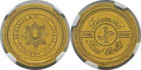 Inde
 1 tola or - Non daté.
 M.S. Manilal Chimanlal & Co. of Bombay. Type rare.
 FDC - NGC MS 64+
 600 / 700