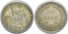 Indochine
 10 cent. - 1937 Paris.
 FDC Exceptionnel - PCGS MS 66
 50 / 100