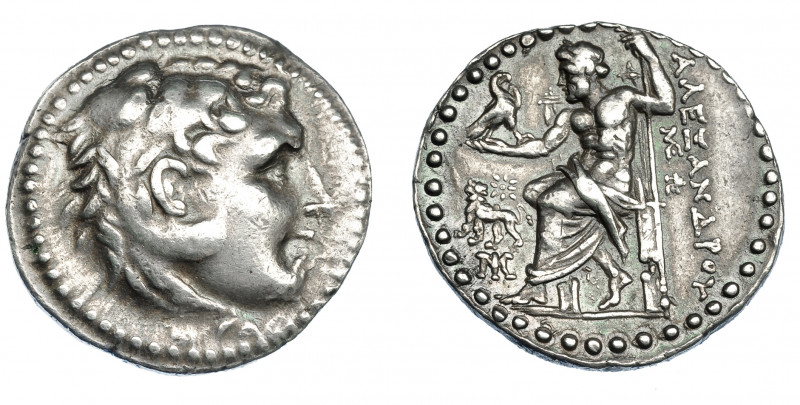 GRECIA ANTIGUA. MACEDONIA. A nombre de Alejandro III. Mileto. Tetradracma (190-1...