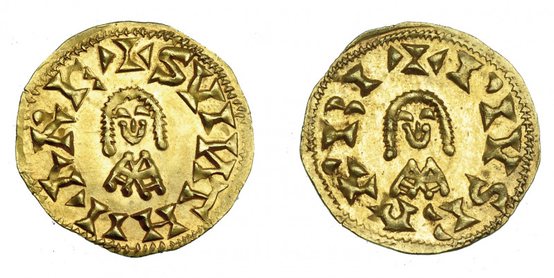 REINO VISIGODO. SUINTHILA. Tremissis. Barbi. AU 1,37 g. 18,4 mm. CNV-284.3.2. EB...