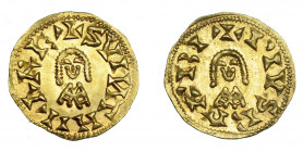 REINO VISIGODO. SUINTHILA. Tremissis. Barbi. AU 1,37 g. 18,4 mm. CNV-284.3.2. EBC+.