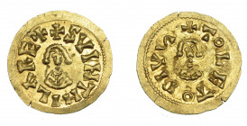REINO VISIGODO. SUINTHILA. Tremissis. Toleto. AU 1,47 g. 19,8 mm. CNV-298.2. EBC-.