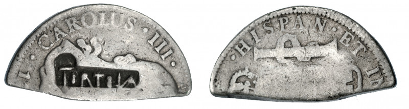 COLECCIÓN DE RESELLOS. ISLAS VÍRGENES BRITÁNICAS. TÓRTOLA. 4 chelines y 1 1/2 pe...