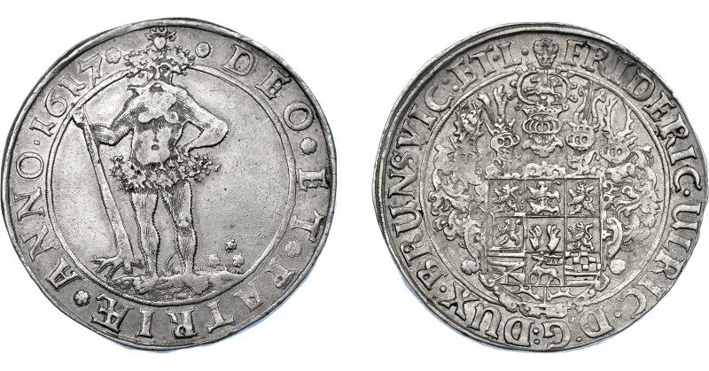 MONEDAS EXTRANJERAS. ESTADOS ALEMANES. BRUNSWICK-WOLFENBUTTEL. Tálero. 1617. KM-...