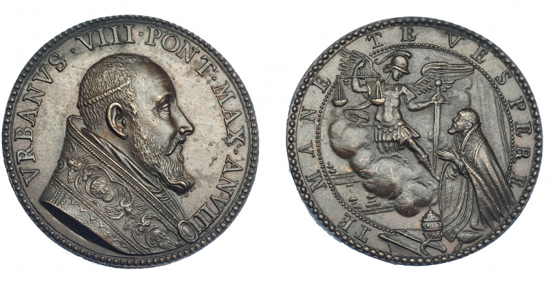 MONEDAS EXTRANJERAS. ESTADOS PAPALES. Urbano VIII. Medalla. Acuñación s. XIX. R/...