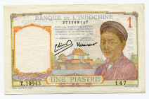 French Indochina 1 Piastre 1953 (ND)
P# 92; XF+