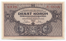 Czechoslovakia 10 Korun 1927 Specimen
P# 20s; UNC-; Specimen