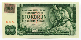 Czech Republic 100 Korun 1990 - 1992 (ND)
P# 1c; UNC
