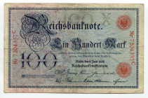 Germany - Empire 100 Mark 1908 
P# 33a