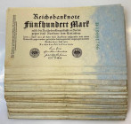 Germany - Weimar Republic 137 x 500 Mark 1922 
P# 74b; P# 74c