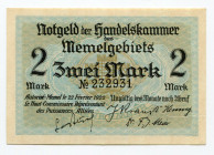 Germany - Weimar Republic Memel 2 Mark 1922 
P# 3; UNC