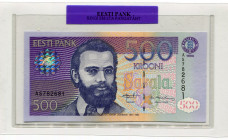 Estonia 500 Krooni 1996 
P# 81a; In official folder: BUNC
