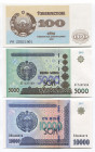 Uzbekistan 100-5000-10000 Sum 1992 - 2017
P# 67a-83-84; UNC