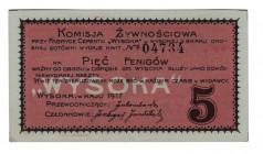 Russia - Poland Wysoka 5 Pfennig 1917 
Kardakov# 19.105.3; UNC