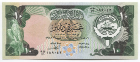 Kuwait 10 Dinars 1968 (1980 - 1991)
P# 15c; № 189043; UNC