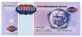 Angola 100000 Kwanzas 1995 
P# 139; UNC