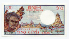 Djibouti 500 Francs 1979 (ND)
P# 36a; UNC