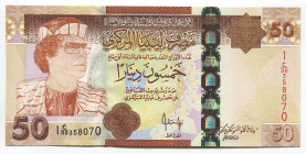 Libya 50 Dinars 2008 (ND)
P# 75; № 358070; UNC