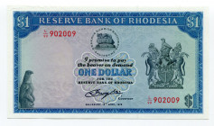 Rhodesia 1 Dollar 1978 
P# 34c; UNC