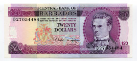 Barbados 20 Dollars 1993 (ND)
P# 44; UNC
