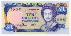 Bermuda 10 Dollars 1989 
P# 36; UNC