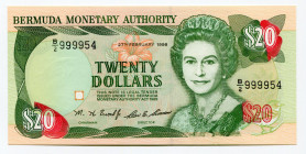 Bermuda 20 Dollars 1996 
P# 43a; UNC