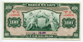 Brazil 100 Mil Reis 1890 (ND)
P# S541r; UNC